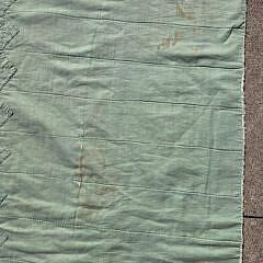 Pair of American Patchwork Green and Multi-Color Quilts, circa 1930s