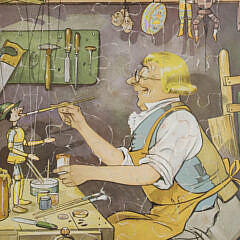 Four Framed Tony Sarg Pinocchio Puzzles