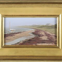 Sergio Roffo Oil on Board “Catboat at Rest”