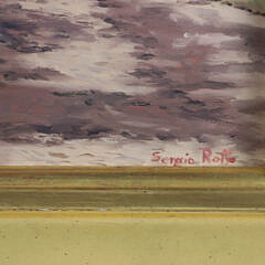 Sergio Roffo Oil on Board “Catboat at Rest”