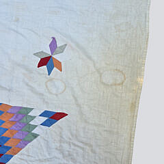 Antique American Lone Star Patchwork Quilt