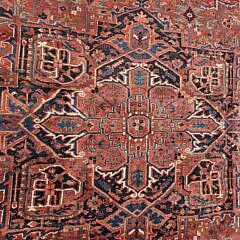 Vintage Persian Hand Knotted Wool Heriz Carpet, circa 1940s