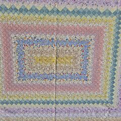 Vintage American Trip Around the World Patchwork Quilt, circa 1930s