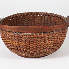 Antique Small Round Nantucket Lightship Basket
