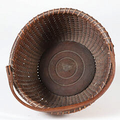Antique Small Round Nantucket Lightship Basket