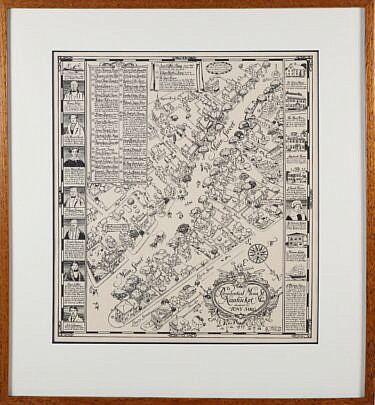 Tony Sarg "Residential Main St. Nantucket Mass. Designed by Tony Sarg"