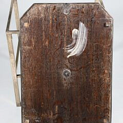 Sheffield Silver Plated and Oak Gallery Tray on Custom Silver Plated Stand