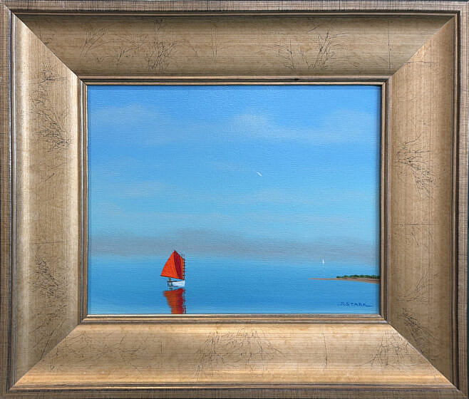 Robert Stark  Jr. (1933-2014) Oil on Canvas "Coming Home"