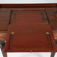 English Petite Two Drawer Side Table, 19th Century