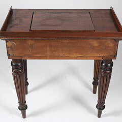English Petite Two Drawer Side Table, 19th Century
