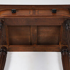 English Petite Two Drawer Side Table, 19th Century