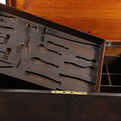 Fine Inlaid Specialty Box with Multi-Wood Inlays Covering Five Surfaces, 18th – 19th Century