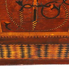 Fine Inlaid Specialty Box with Multi-Wood Inlays Covering Five Surfaces, 18th – 19th Century