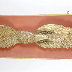 Vintage carved Wood Gilt Eagle Profile Posture