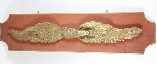 Vintage carved Wood Gilt Eagle Profile Posture
