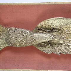 Vintage Carved Gilt Wood Eagle Mounted to Board