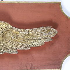 Vintage Carved Gilt Wood Eagle Mounted to Board