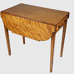 English Maple and Satinwood Pembroke Table