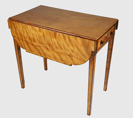 English Maple and Satinwood Pembroke Table