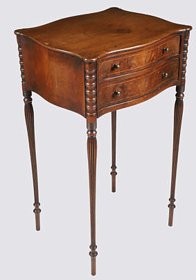 Vintage Federal Style Boston Made Two-Drawer Stand