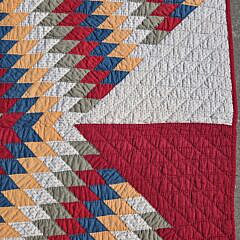 American Vintage “Lone Star” Patchwork Quilt, circa 1920s