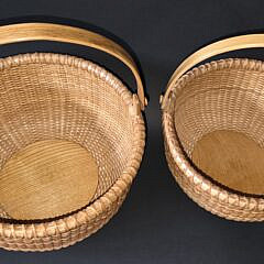 Nest of Six Nantucket Swing Handle Baskets
