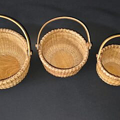 Nest of Six Nantucket Swing Handle Baskets