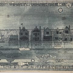 John Lochtefeld Limited Edition Nantucket Etching “Nocturne Old North Wharf”