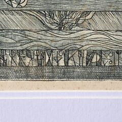 John Lochtefeld Limited Edition Nantucket Etching “Nocturne Old North Wharf”