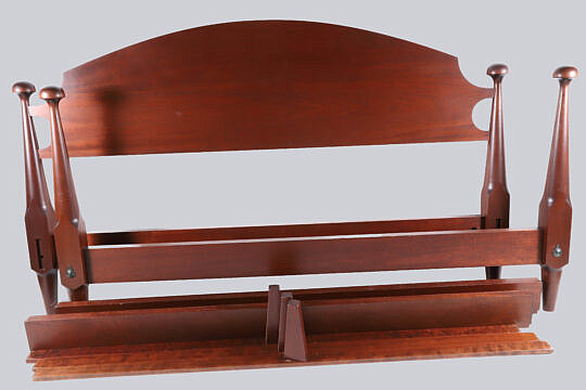Stephen Swift Mahogany King Mushroom Bed, circa 2000