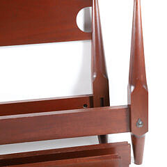 Stephen Swift Mahogany King Mushroom Bed, circa 2000