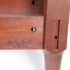 Stephen Swift Mahogany King Mushroom Bed, circa 2000