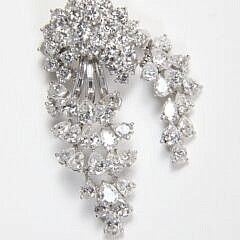 Platinum and Diamond Brooch