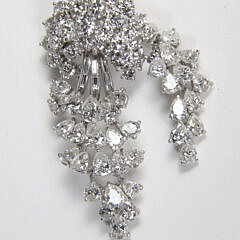 Platinum and Diamond Brooch